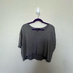 Forever 21 cropped grey top